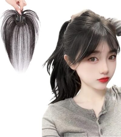 Dailuosi Bangs wig、3D構造、ヘアピース、完全に手植えられた、部分的なかつら、100%人間の髪、超自然、ふわふわ、女性、拡張、ポイントウィッグ、ウルトラ薄、前髪のかつら、小さな顔、熱耐性、