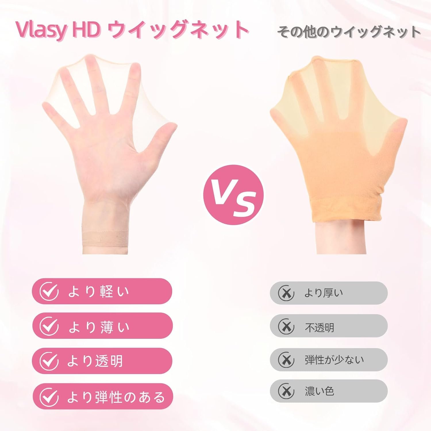 Vlasy Wigネット、HDウィッグキャップ、12のセット、フルウィッグ、メッシュ、ウィッグ、アクセサリー、HDウィッグネット、ヘアネット、ヘアバンドル用のヘアネット - 이미지 7