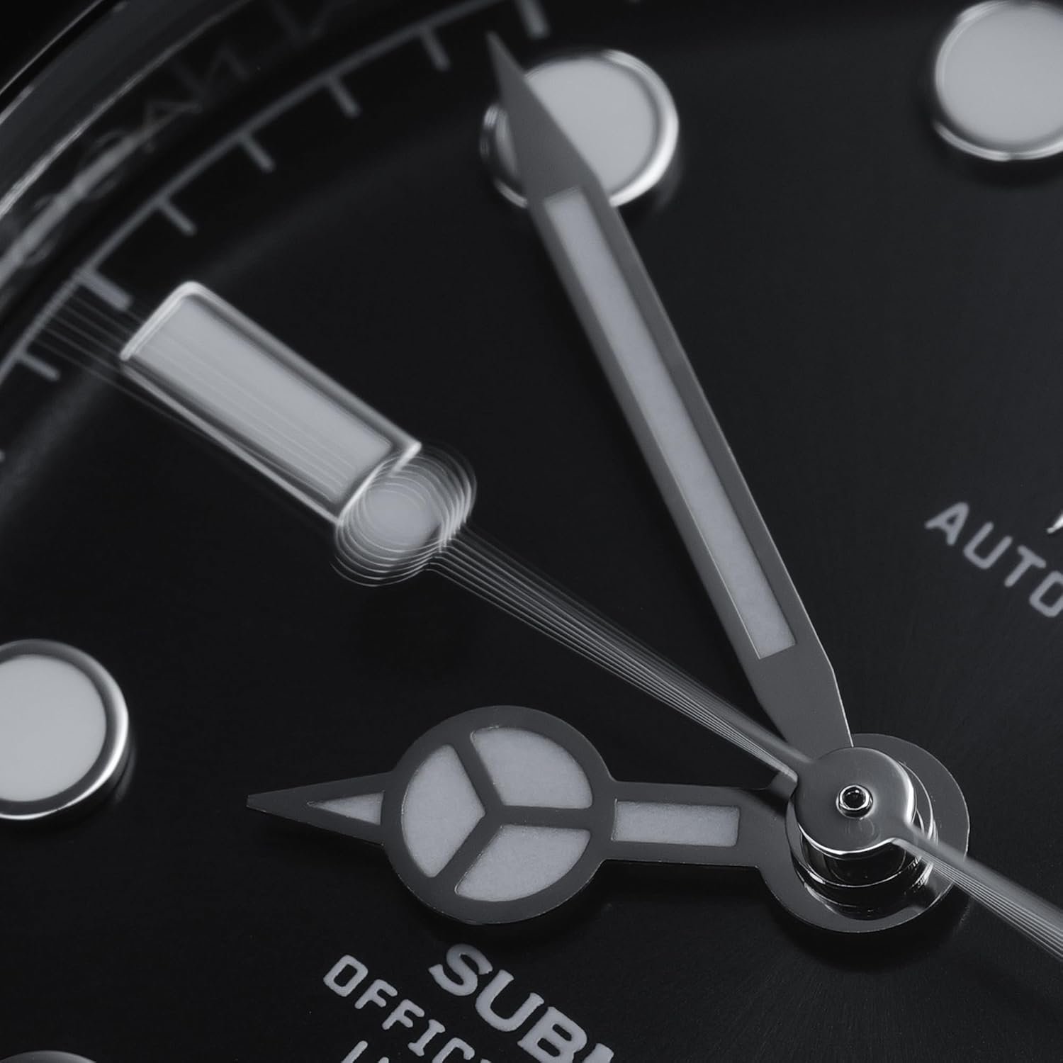 Hyakuichi 101 No.16n Hyakuichi 1.5インチ(38 mm)20 ATM耐水性自動ダイバーウォッチセラミックベゼル非日付メカニカルリストウォッチ自動黒人男性女性ユニセックス、ブラック、クラシック - 이미지 5