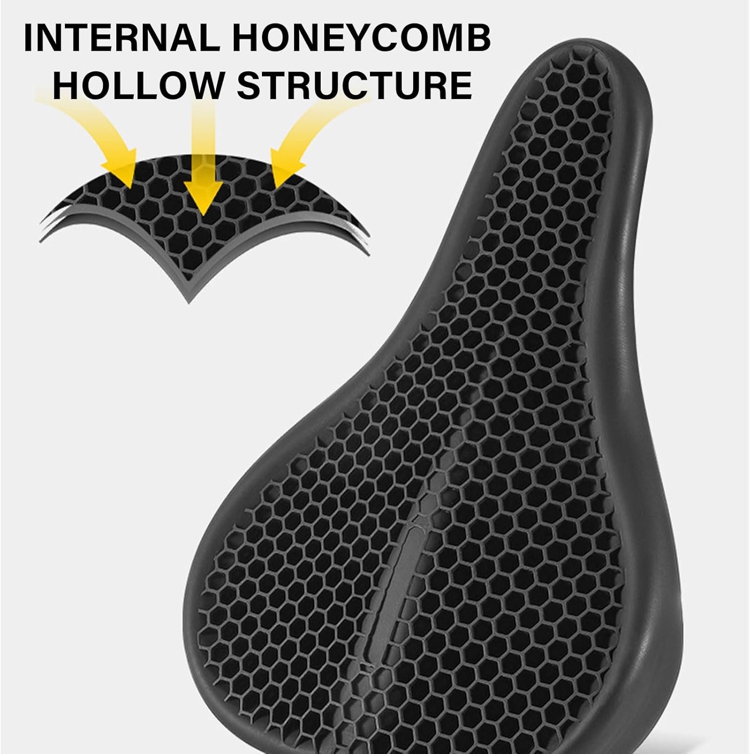 エクササイズ自転車シートロードバイクジェルカバーアップグレードeasylyインストール自転車クッションサイクリングアクセサリー通気性サイクリングサドル - 이미지 4