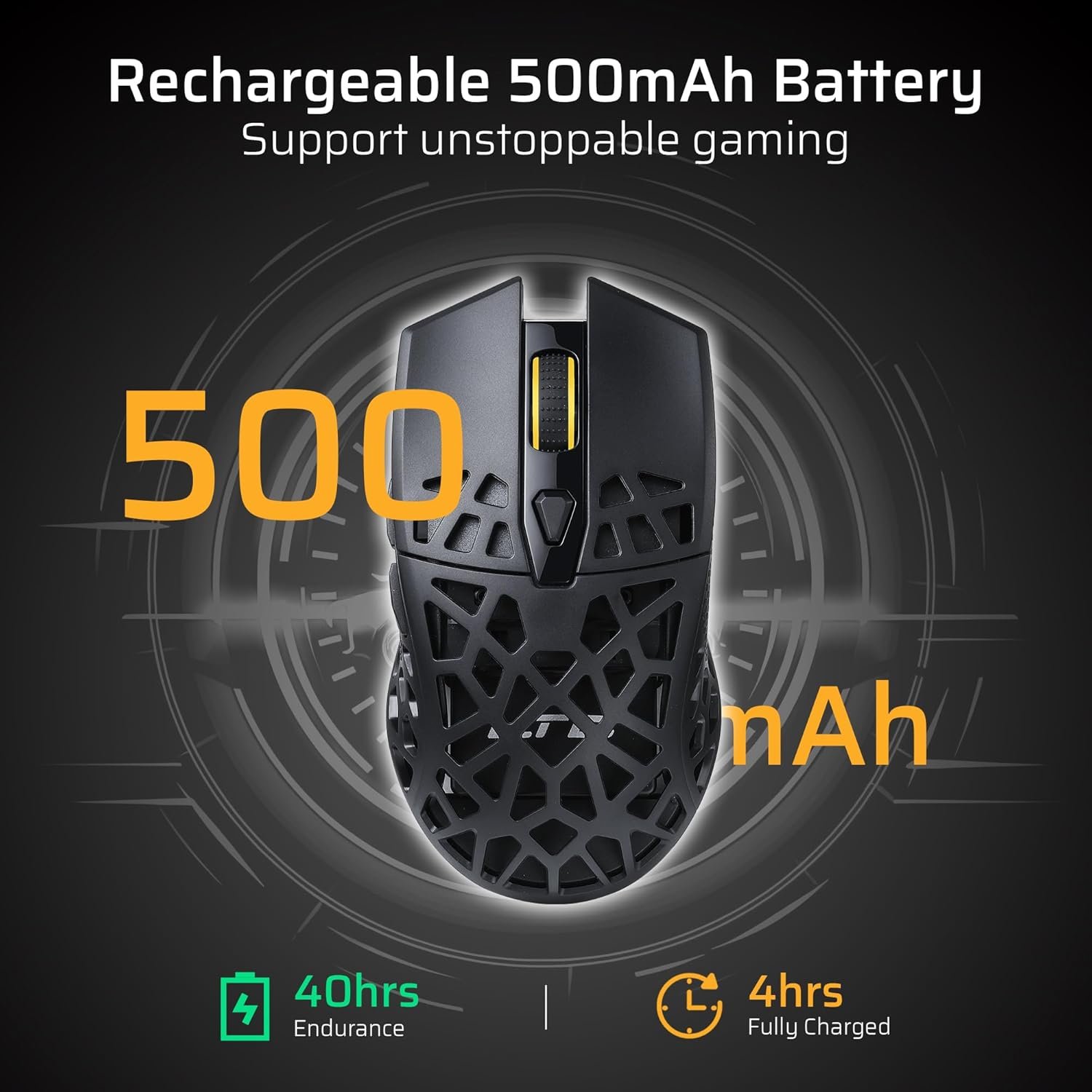 LTC GM023トライモードワイヤレスゲーミングマウス、79G超軽量ハニカム人間工学的ゲーミングマウス、PAW3104センサー、6ステージDPI 4800、6プログラム可能なボタン、プロフェッショナルソフトウェア - 이미지 7