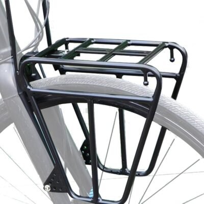 フロントバイクラック -自転車フロントラック|サイクリングキャリア|荷物スポーツフィットネスフィッシングファミリーバックパッキング友達のための自転車キャリアラックフロントバイクラックサイクリングサポート自転車バスケットバスケットキャリアツアーツ