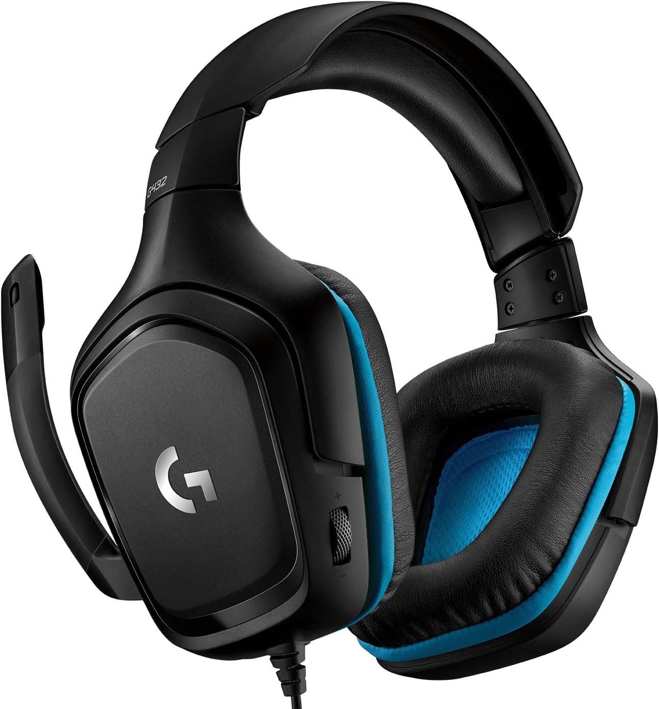 Logitech G432バイノーラルヘッドバンドブラック、青 - 이미지 2