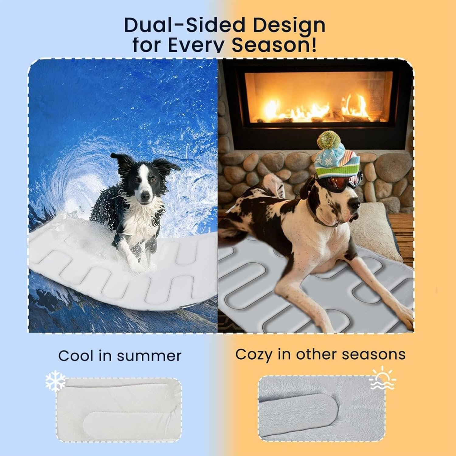 犬クールマット -ケージベッド家具用の防水カバー冷却パッド、機械洗えるポータブルマット |屋内の屋外旅行キャンプカートレーニングビーチに適しています。屋内の屋外旅行キャンプカートレーニングビーチに適しています。 - 이미지 8