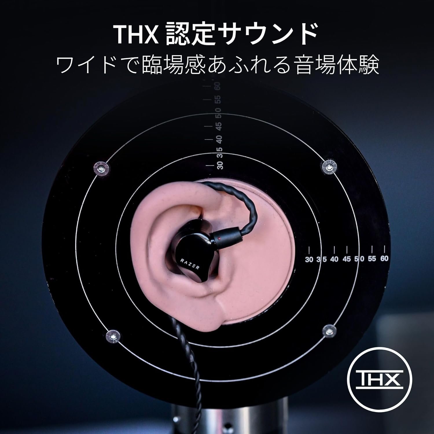 Razer Moray Hybridデュアルドライバーと人間工学に基づいた形状イヤホンインイヤーモニター、薄い形状、パッシブノイズ分離、取り外し可能なOFC、MMCXワイヤ、メモリループチューブ、カスタムイヤーチップ、キャリング付きの編組ケーブル - 이미지 2