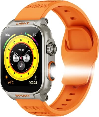 Tifozen Smart Watch、1.91インチHD、大画面、スマートウォッチ、Bluetoothコール機能、ラインメッセージ通知、音声アシスタント、IP68防水、120+運動モード、スポーツウォッチ、アクティビティメーター、
