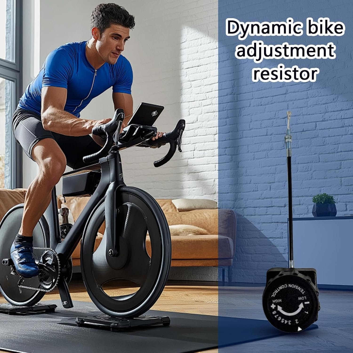 エクササイズバイク -インドアサイクリングバイク用抵抗調整ノブ、スポーツ愛好者のための調整可能な室内エクササイズマシン自転車アクセサリー - 이미지 7