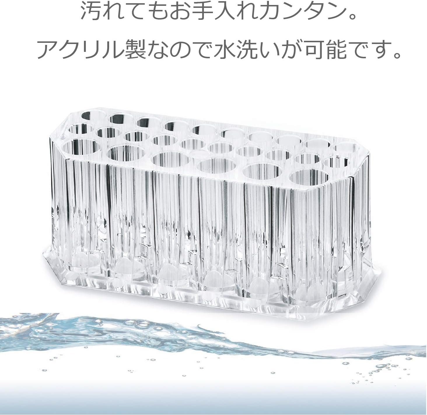 ColorFylcoco COSMETIC STORAGE LARTY CAPIRY MAKEUP PENCIL PEN STAND 26ポケットペンホルダーリップライナーアイライナーメイクアップブラシストレージアクリルホルダーアクリルスタンド - 이미지 7