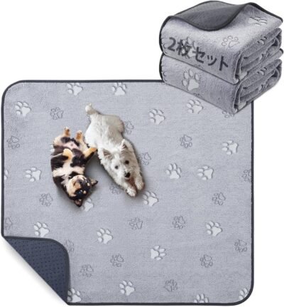Loobani Washable Pet Sheets、Super abation Absocubent、Pet Sheet、Washable、Anti-Slip、Pee Mat、クイック乾燥、ペットマット、防水、リークプルーフ、洗濯機、スタイリッシュなデザイン、脱臭、看護