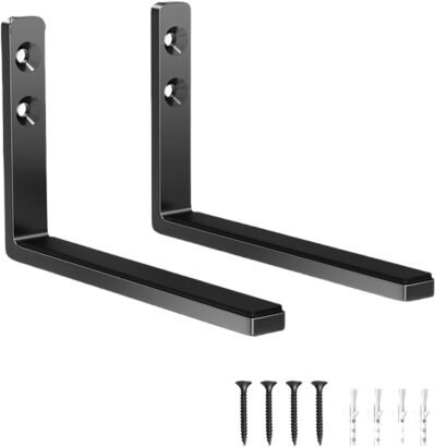 スペース保存サウンドバーウォールマウント調整可能な深さブラケットオーディオファンのためのサウンドバーブラケット