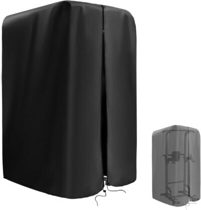 プルアップステーションカバー-BARスタンドカバー屋内および屋外での使用用の防水パワータワーダストカバー|プルアップバー、ディップステーション、平行バー、家のための機器シールドの周りのすべての保護カバー