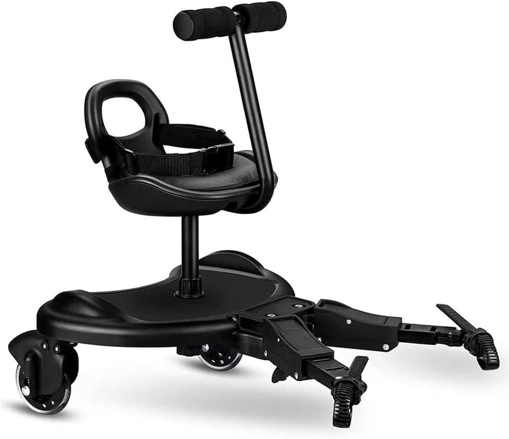 ティミランドベビーベビーカーステップ、取り外し可能なボード、負荷容量55.1ポンド(25 kg)、子供用、2席、補助ペダル、スタンディングプレート、シート、ベビーカー部品、アダプター、リムーバブル、子供に適しています。