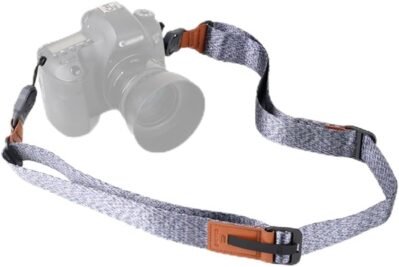 Xiletuカメラストラップ、ショルダーストラップ、磁気吸引機能、SLRカメラとデジタルカメラを取り外して取り外すための便利なアンカーリンクネックストラップ、青