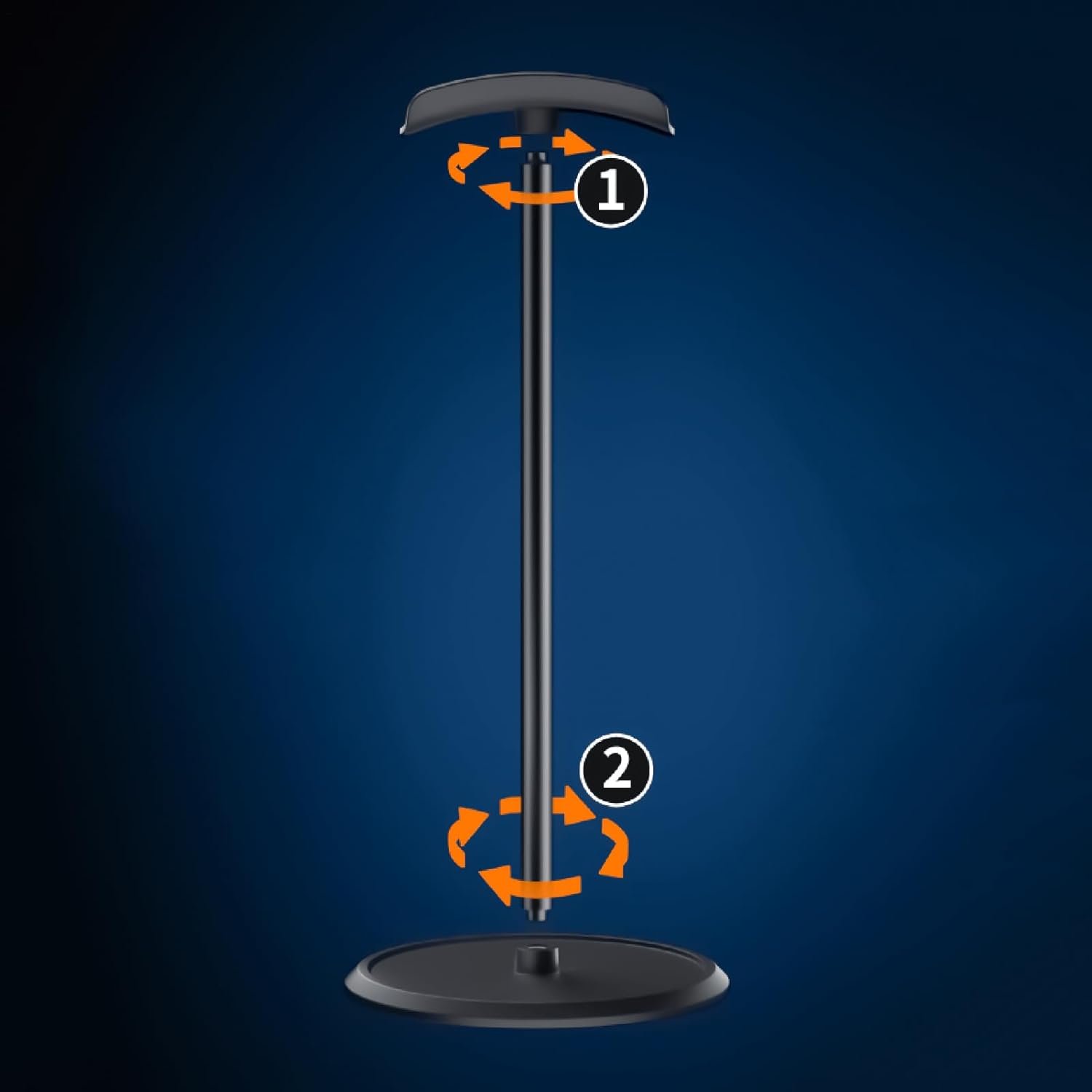 ヘッドフォンスタンド - ヘッドギアハンガー|ヘッドセットディスプレイハンガーラック|イヤホンディスプレイホルダーゲームヘッドギアマウントオーガナイザーPCデスクルームの男性用メンストレージコンピューターボーイズ - 이미지 5