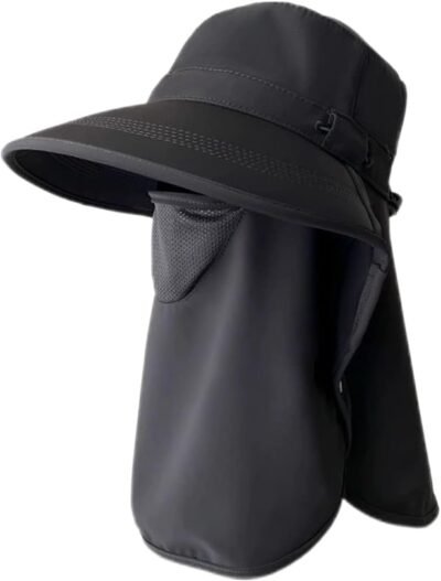 Daibon UV Protection Hat、Sunshade、Bicycle、Sunburn Protection、Wide Brim、Pollen Protection、Hat、Women’s Sun Visor、Size Adatiesable、Small Face Effect、Face Caver、Washable、Sweat Absobent、Quick