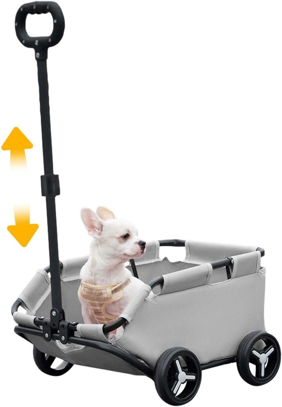 犬ベビーカー - 車輪付きの猫キャリア|軽量折りたたみ式4輪犬ベビーカー、旅行、ショッピング、ウォーキング、演奏、犬のベビーカーのための小型犬ベビーカー - 車輪の猫キャリア|旅行 - 이미지 8