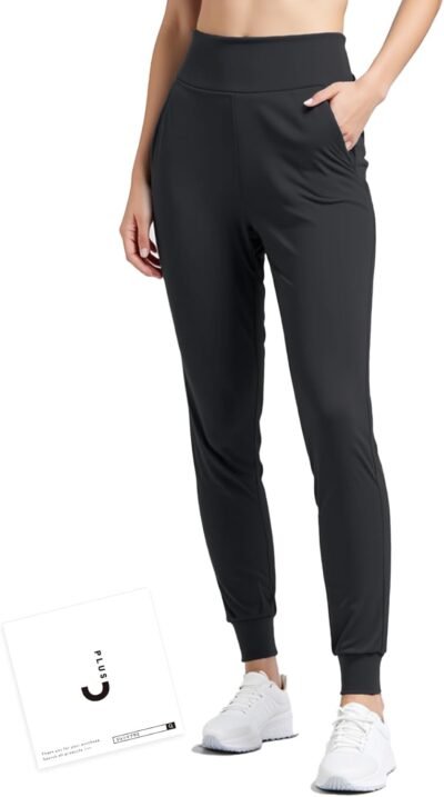 Gemma Plus Yoga Pants, Women’s Jogger Pants, Training Pants, Fitness, Sports, Jersey, Pilates Wear, High Waist Pants, Quick Drying, Sweat Absorbent, Spring and Summer, Smooth x Ultra Stretch
