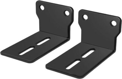 サウンドバーウォールマウントブラケットソリッドメタルホルダースピーカーホームシアタースピーカーマウント用のフローティングブラケットの停止