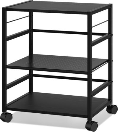 デヴァイズプリンターベース、キャスター、サイドワゴン、デスクワゴン、プリンターラック、デスクストレージの下に、幅20.5インチ（52 cm）、深さ15.7インチ（40 cm）、高さ24.8インチ（63 cm）を移動するのに便利です。