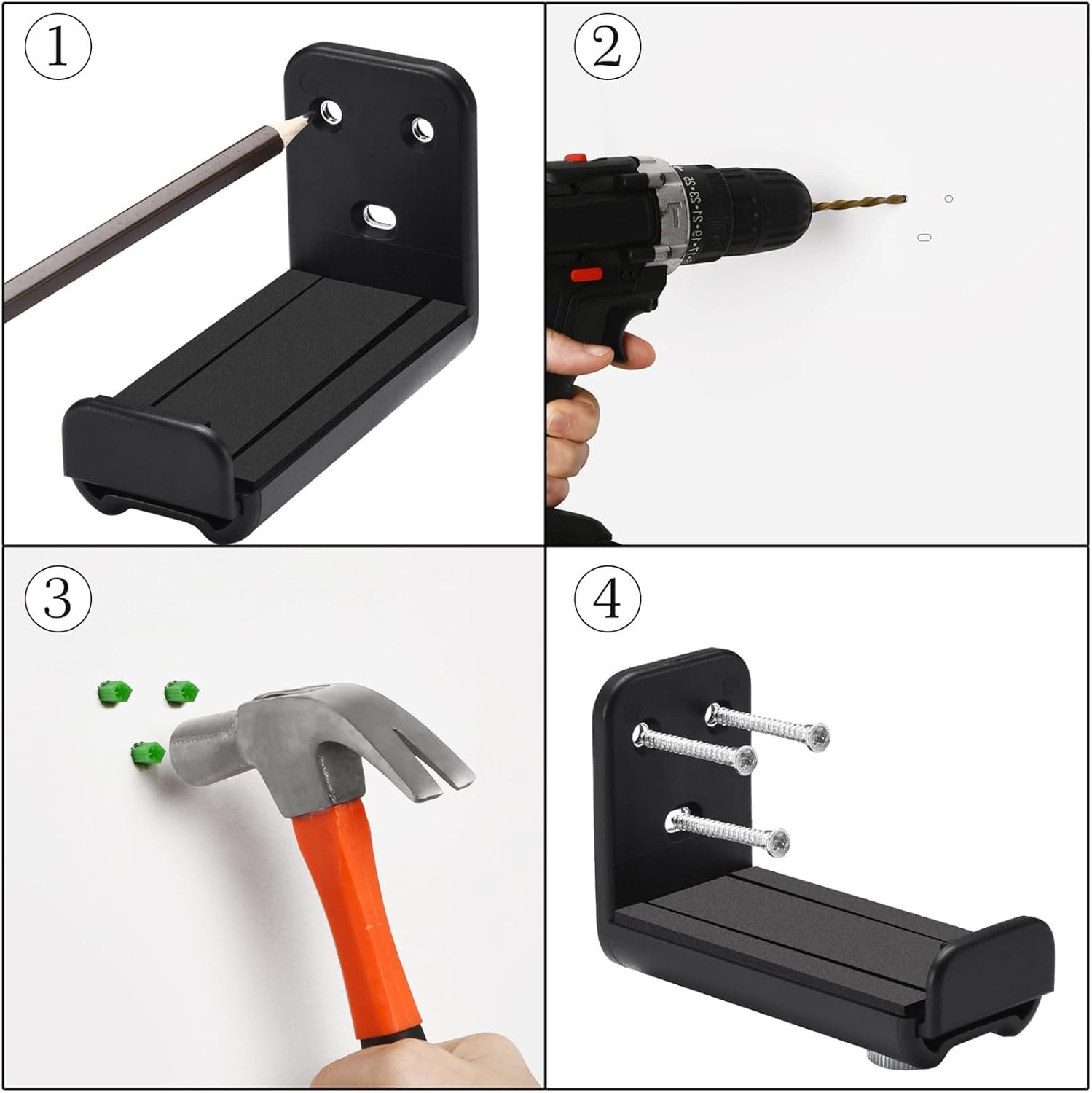 テレビサウンドバーマウント| 壁取り付けブラケット -奥行き調節可能3.5〜5.4インチインチ寝室モールホテル - 이미지 6