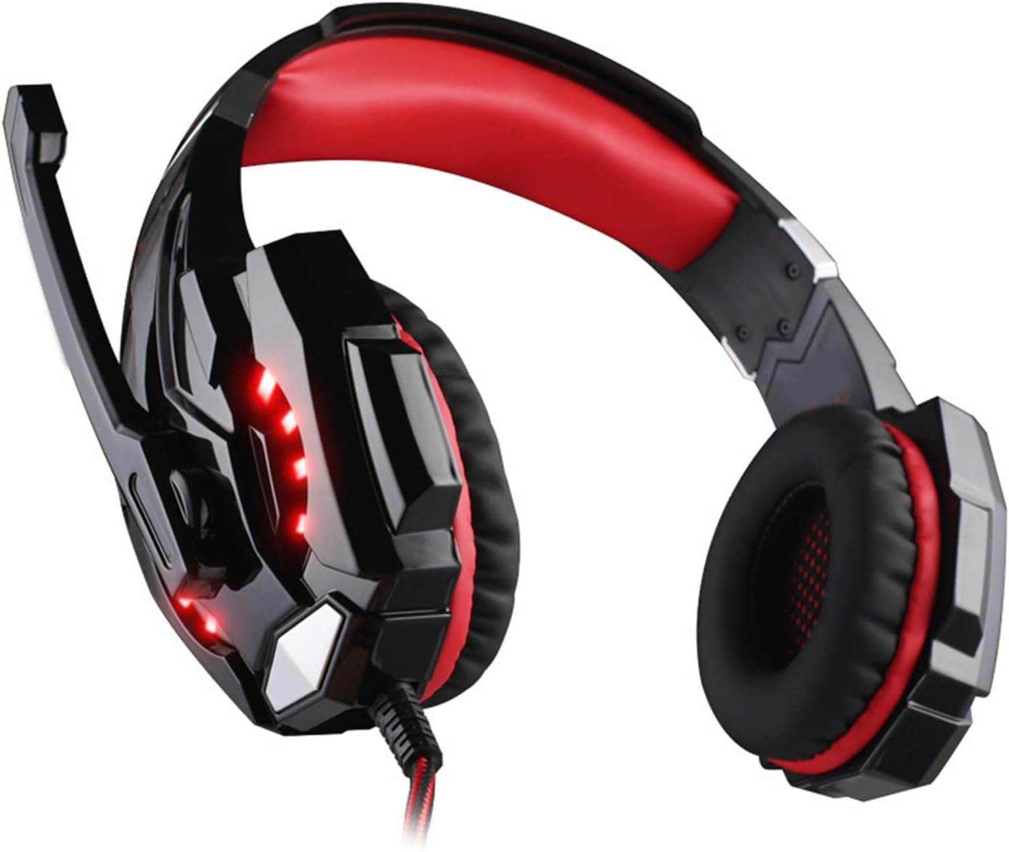 g9000ゲーミングヘッドセットノイズLEDライトベースサラウンドサウンド3.5mmホールで耳ヘッドフォン上のキャンセル - 이미지 5