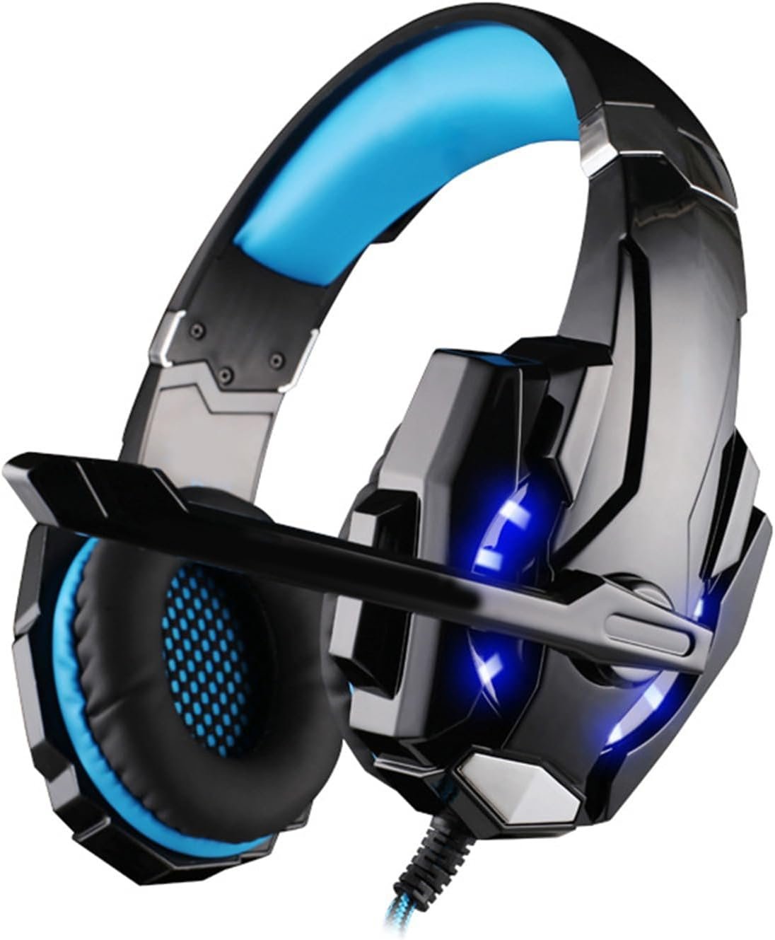 g9000ゲーミングヘッドセットノイズLEDライトベースサラウンドサウンド3.5mmホールで耳ヘッドフォン上のキャンセル - 이미지 8