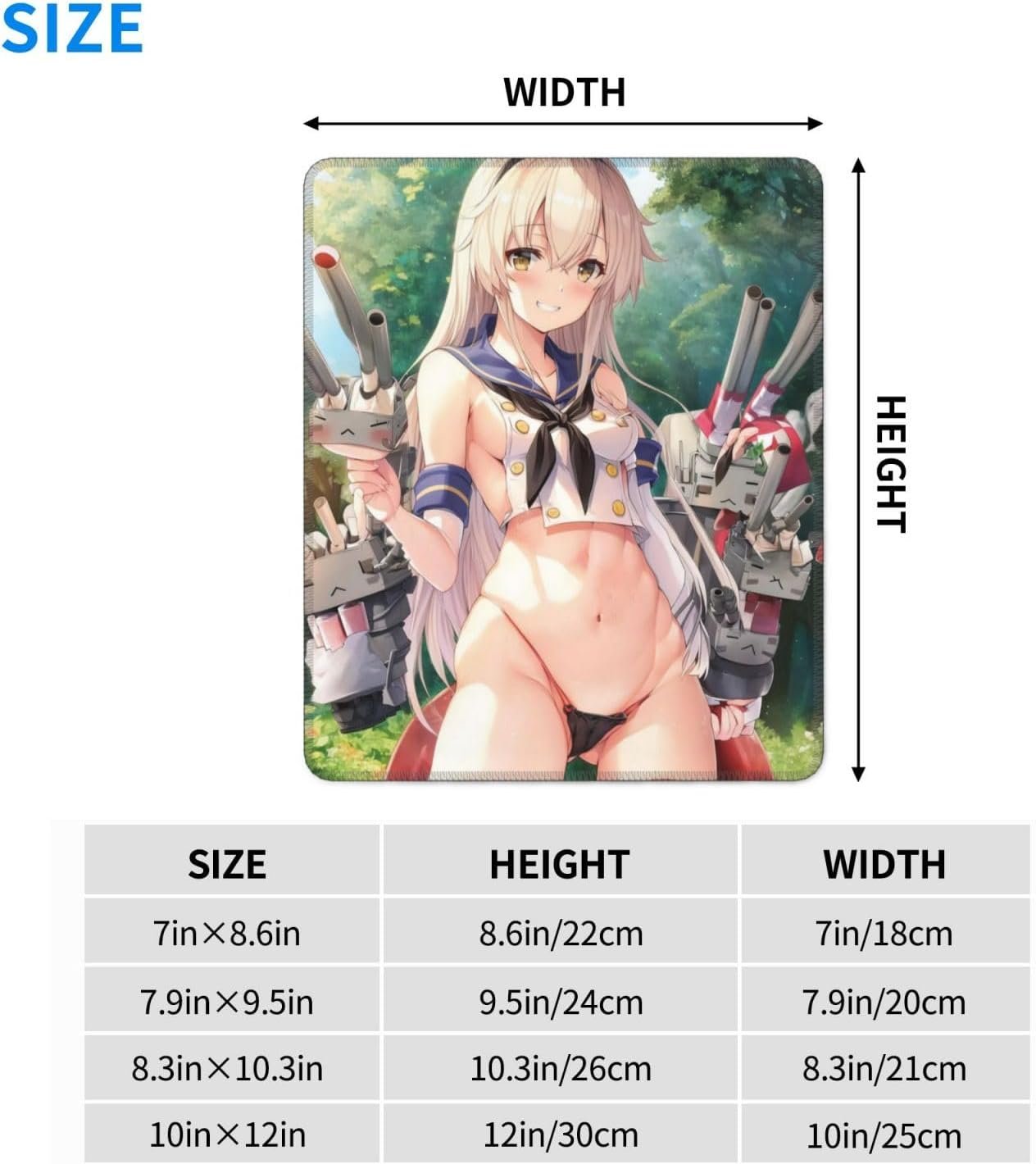 カンコルマウスパッド、ゲーミングマウスパッド、デスクマット、テーブルマット、スタイリッシュ、アニメの焼き商品、かわいいマウスパッド、かわいい、デスクマット、PC、耐久性、防水、ノンスリップ、ゲーム、ギフト、9.8 x 11.8インチ(25 x 30 cm)(25 x 30 cm) - 이미지 7