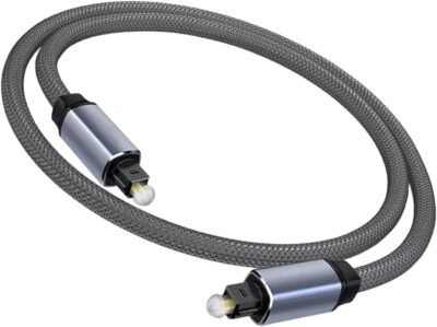 ナイロン編組spdif光学ケーブルオスからオスからスーパーサウンドのサウンドバーゲームコンソールホームシアター聴覚ケーブル