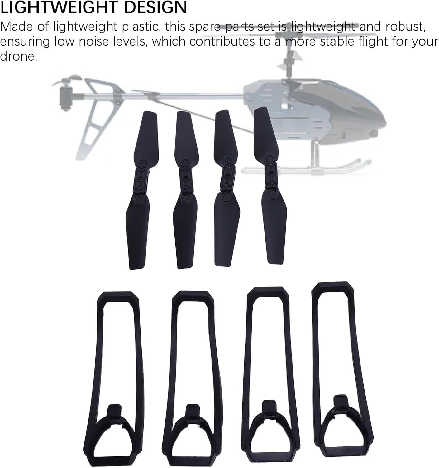 Quadcopter Propeller保護カバー折りたたみリモートドローンスペアパーツキットE88 E99 E100 K3ドローンの充電ケーブルと軽量プラスチックアクセサリー - 이미지 7