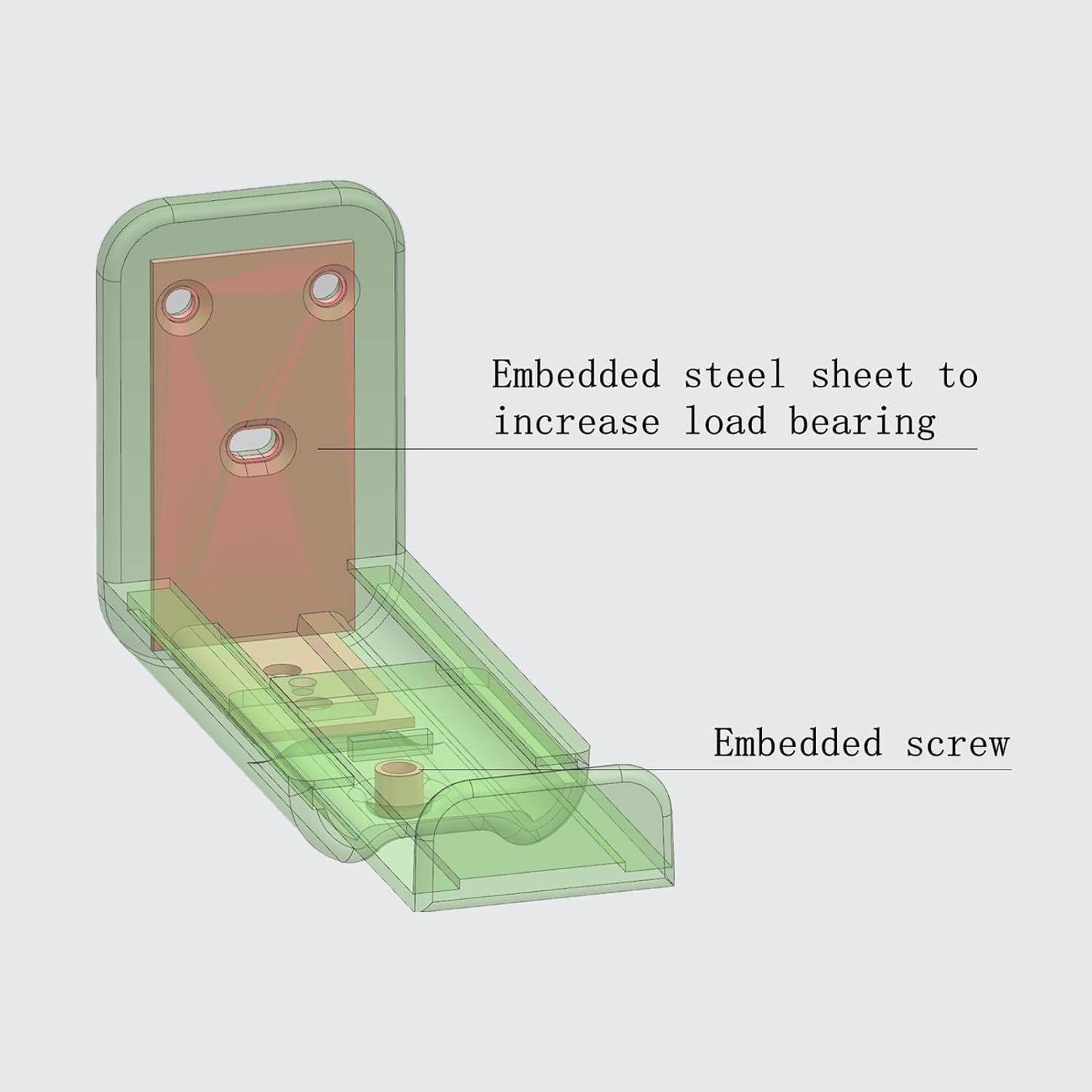 テレビサウンドバーマウント| 壁取り付けブラケット -奥行き調節可能3.5〜5.4インチインチ寝室モールホテル - 이미지 8
