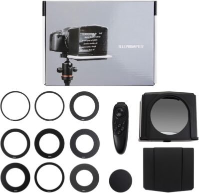 スマートフォンのテレプロンプターインタビュービデオプロンプターモニターテレプロンプターDSLRカメラ写真スタジオ