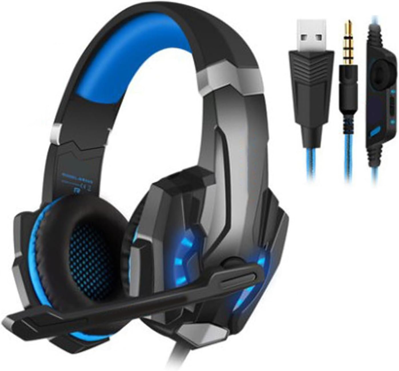 g9000ゲーミングヘッドセットノイズLEDライトベースサラウンドサウンド3.5mmホールで耳ヘッドフォン上のキャンセル - 이미지 6