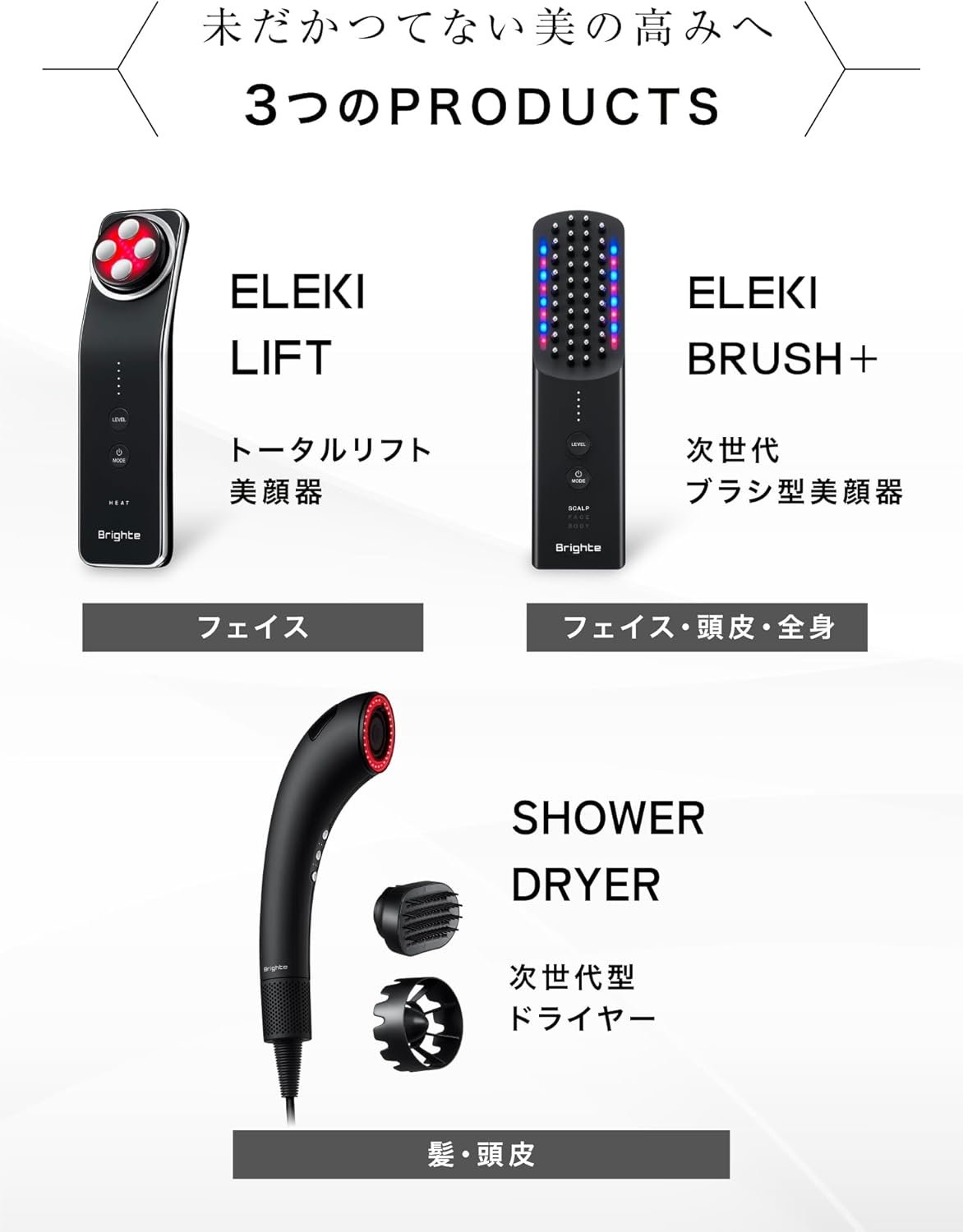 Bright Eleki Lift + Eleki Liftgel(フェイシャルビューティーデバイス/EMS/フェイスケア/リフトアップ/サロングレード/ゲル/リンシングなし/NMN/TRACIDUS抽出/ビューティーアプライアンス/スキンケア/老化ケア/ドライライン/ノゾミ - 이미지 8