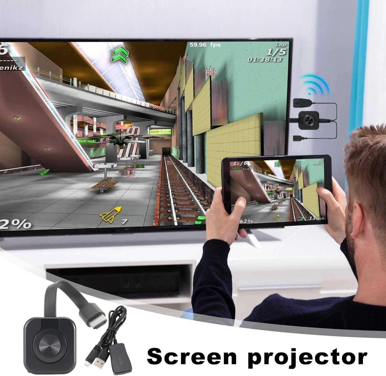 4Kプロジェクター - ネットワークプロジェクター、スマートメディアプロジェクター|ワイヤレスデジタルワイヤレスプロジェクター、ストリーミング対応ディスプレイ、インターネットメディアプロジェクター、ストリーミング対応プロジェクター - 이미지 3