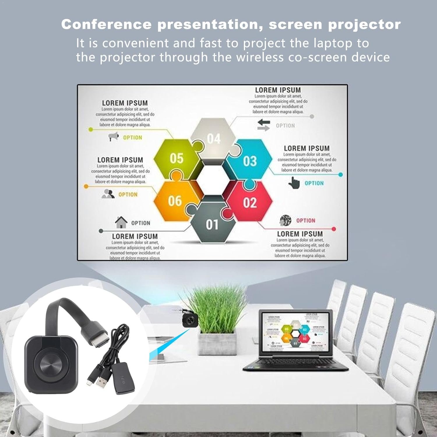 4Kプロジェクター - ネットワークプロジェクター、スマートメディアプロジェクター|ワイヤレスデジタルワイヤレスプロジェクター、ストリーミング対応ディスプレイ、インターネットメディアプロジェクター、ストリーミング対応プロジェクター - 이미지 4