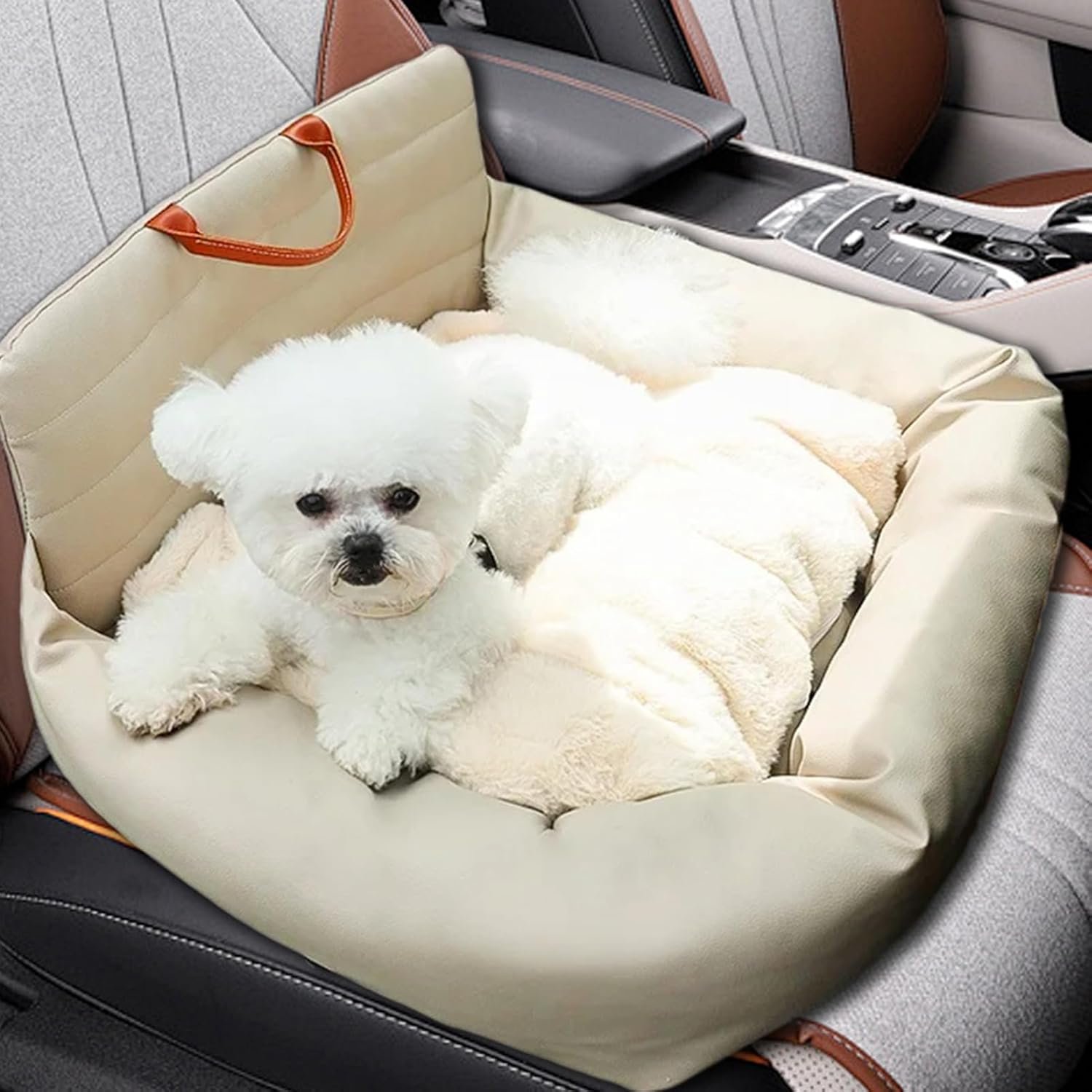 子犬のカーシート、ドッグカーベッド | 車の犬の座席ペットキャリア -ペットアクセサリー、猫のベッドと家具、女性、男性、大人、屋外のための旅行アクセサリー - 이미지 3