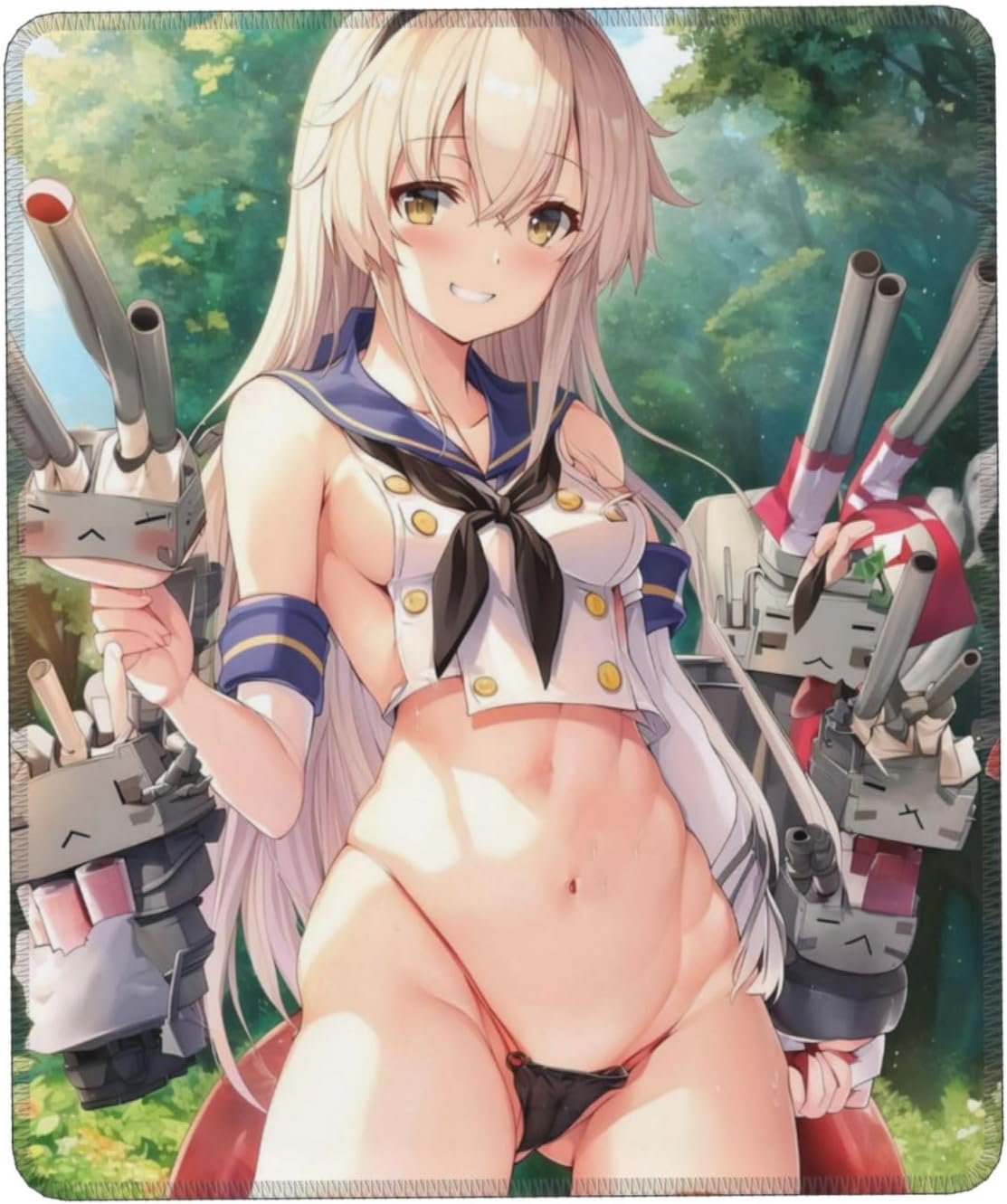 カンコルマウスパッド、ゲーミングマウスパッド、デスクマット、テーブルマット、スタイリッシュ、アニメの焼き商品、かわいいマウスパッド、かわいい、デスクマット、PC、耐久性、防水、ノンスリップ、ゲーム、ギフト、9.8 x 11.8インチ(25 x 30 cm)(25 x 30 cm)