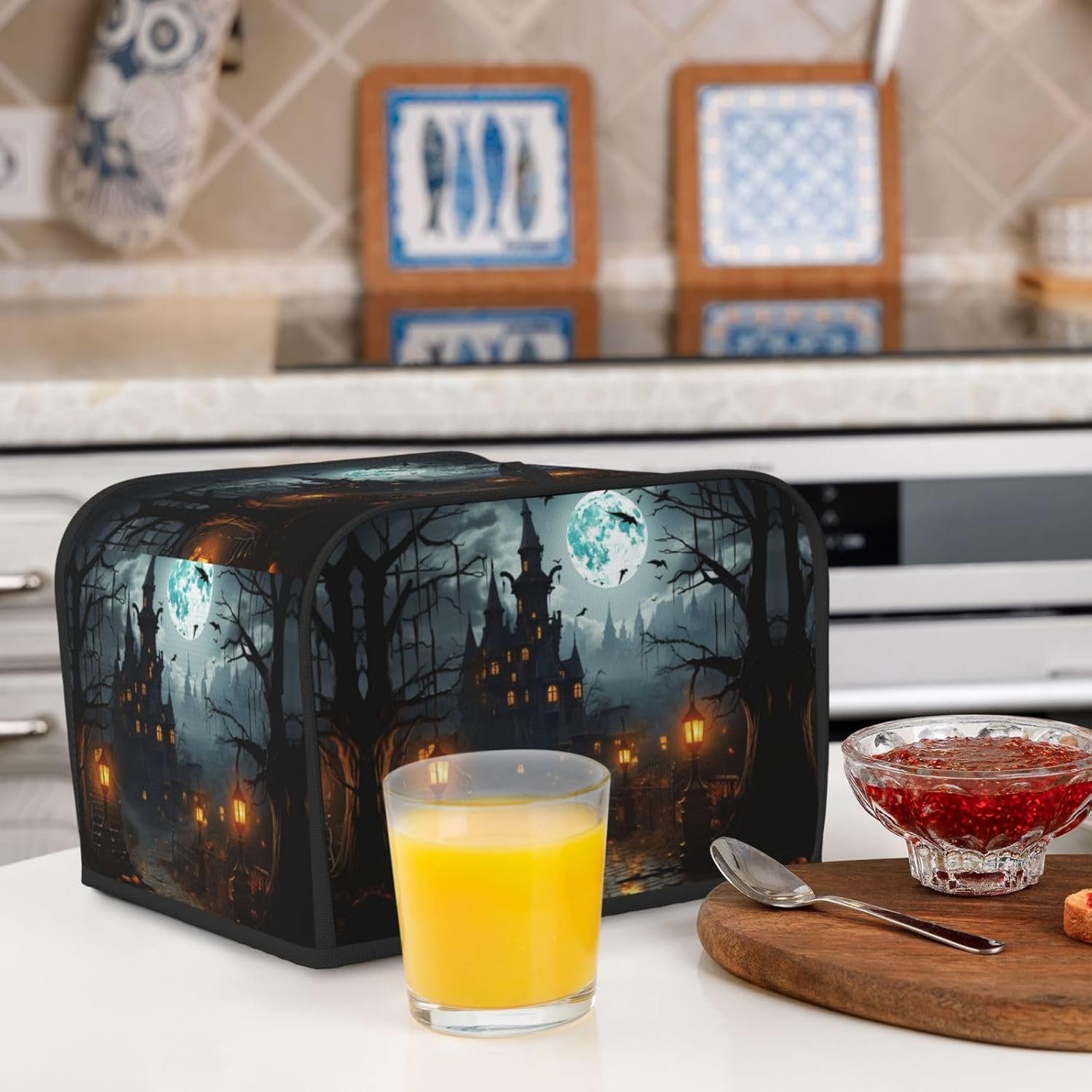 4スライストースターカバーキルトパンメーカーカバーキルトパンメーカーカバーホームテーブルキッチン装飾用ホームテーブルキッチン装飾用 - 이미지 6