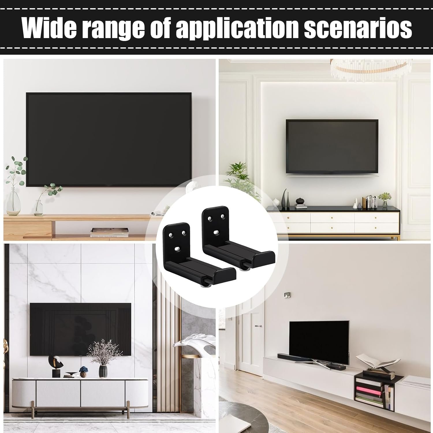 テレビサウンドバーマウント| 壁取り付けブラケット -奥行き調節可能3.5〜5.4インチインチ寝室モールホテル - 이미지 4