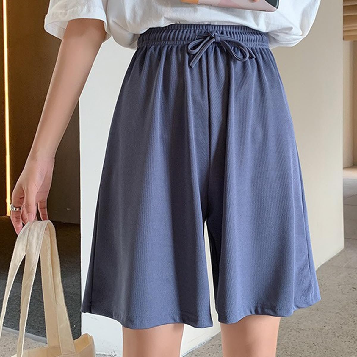 ショーツ、ショートパンツ、スポーツ、夏、女性、ハーフパンツ、半分の長さ、ポケット、カジュアル、ソフト、通気性、汗吸収性、速乾性、ヨガ、ランニング - 이미지 3