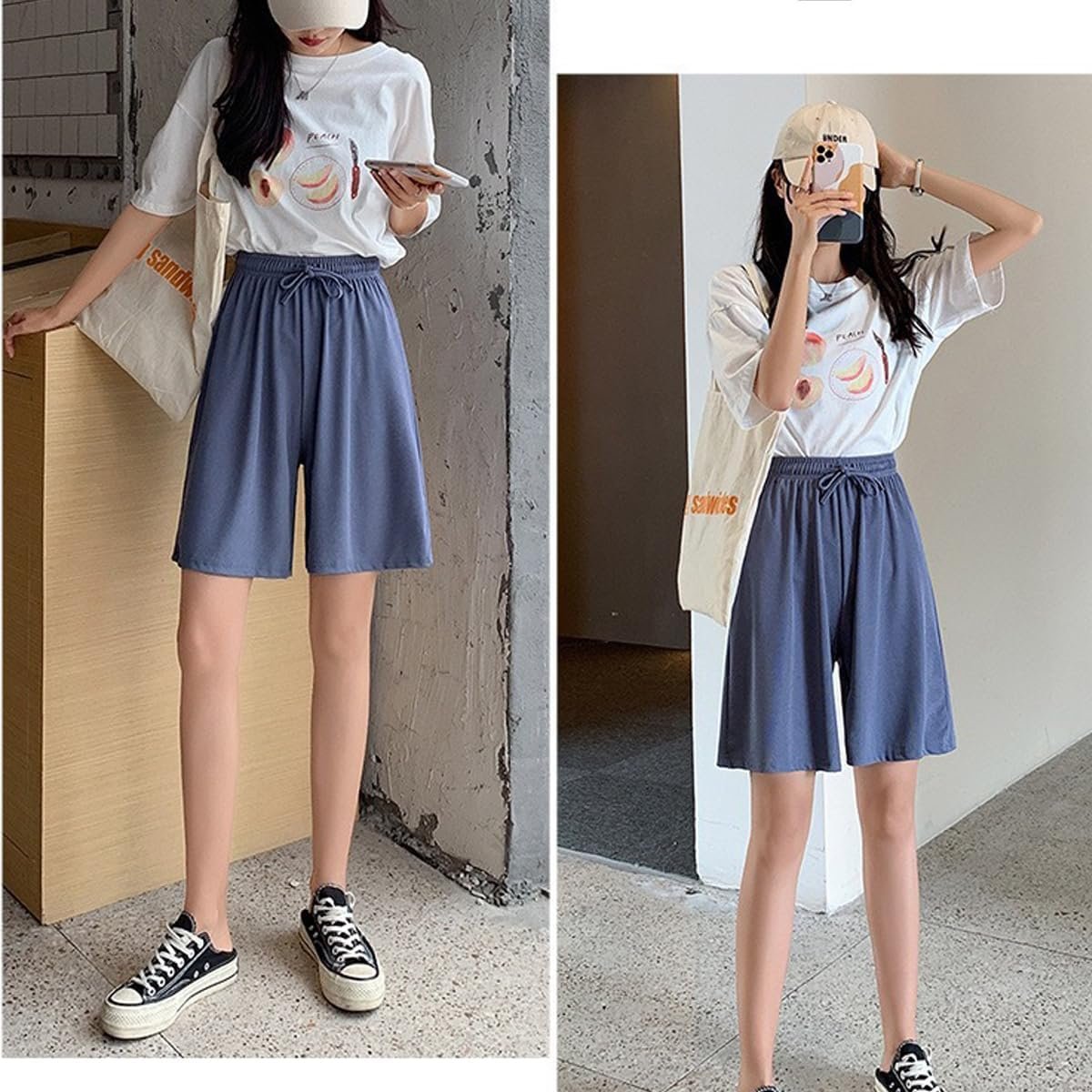 ショーツ、ショートパンツ、スポーツ、夏、女性、ハーフパンツ、半分の長さ、ポケット、カジュアル、ソフト、通気性、汗吸収性、速乾性、ヨガ、ランニング - 이미지 6