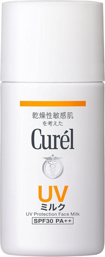 Curel SPF 30 / PA +++保湿UVミルク、1.0 FL OZ(30 mL)、準薬、日焼け止め