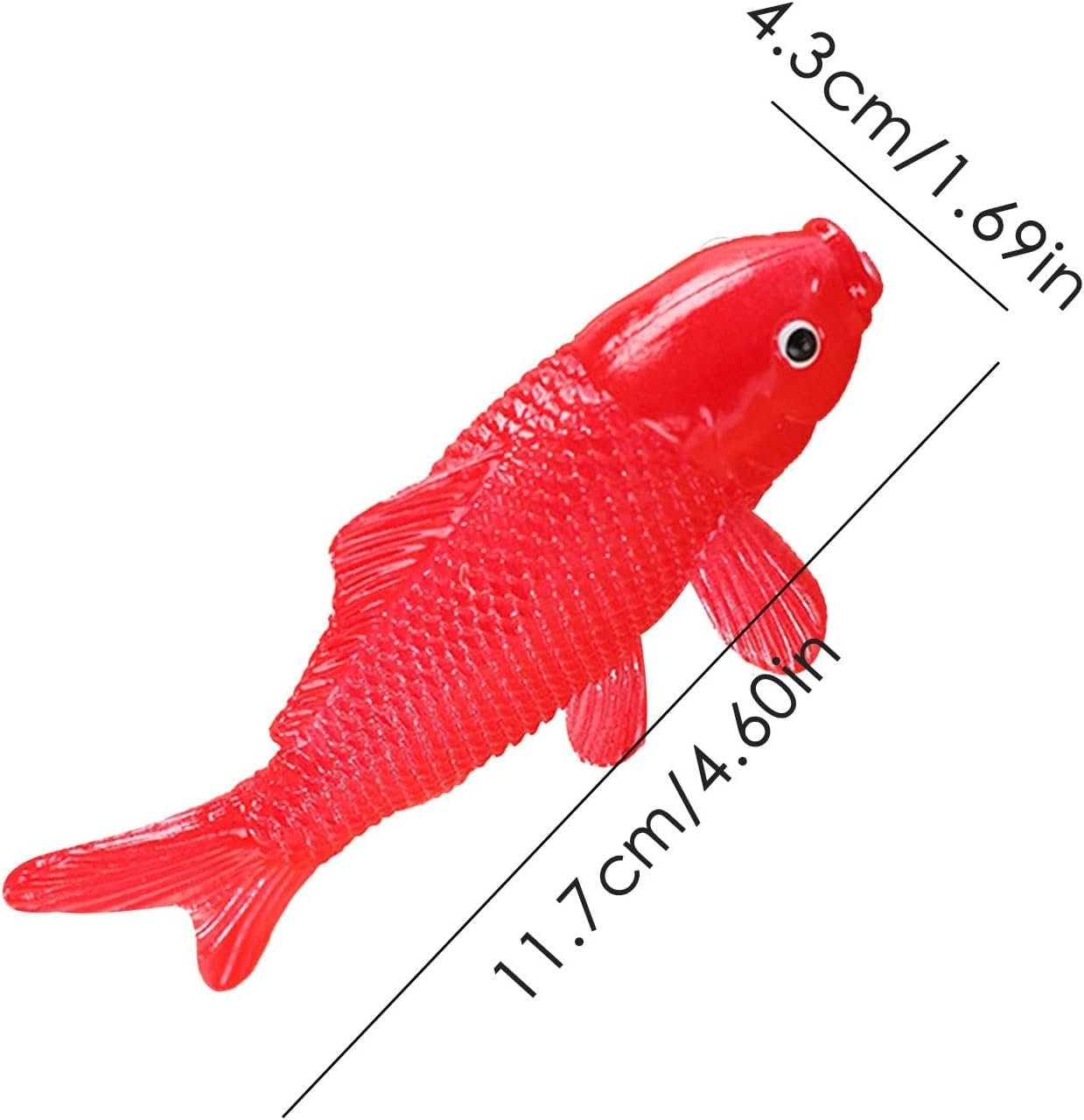 5 個の模擬魚シミュレーション魚モデル装飾、水族館シミュレーションモデル |動く魚水族館の魚の装飾庭の池、水族館、金魚鉢用 - 이미지 5