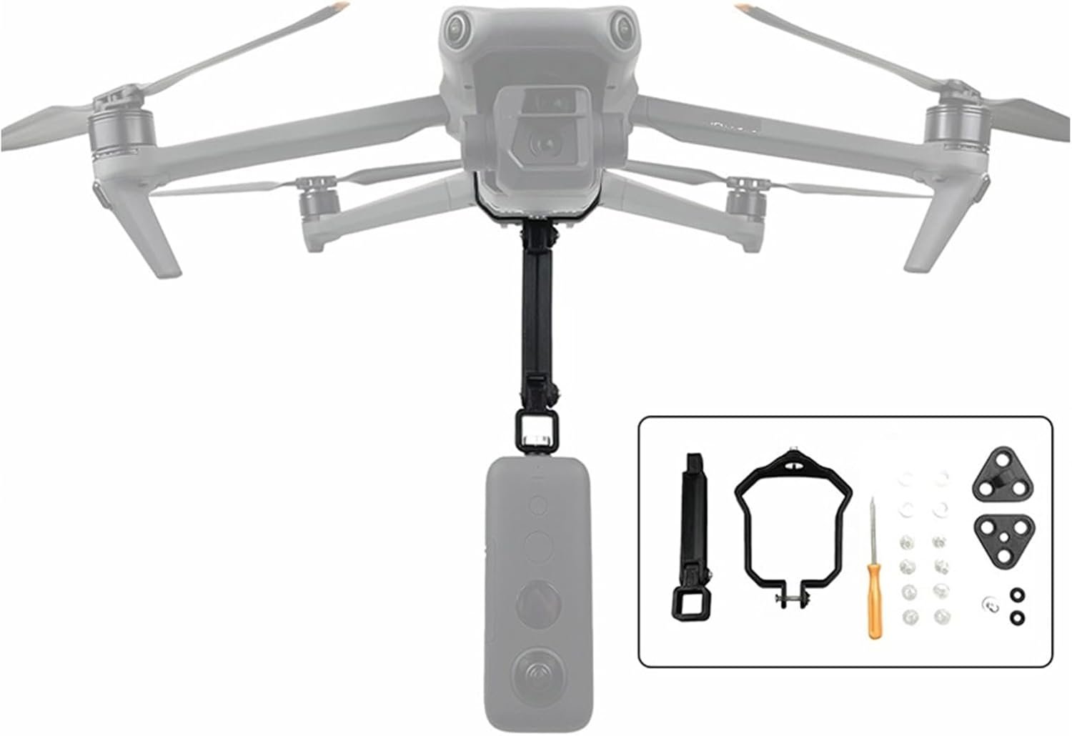 ドローン 360 カメラ マウント アダプター ブラケット 3 トップ エクステンション セット クランプ ブラケット スタビライザー