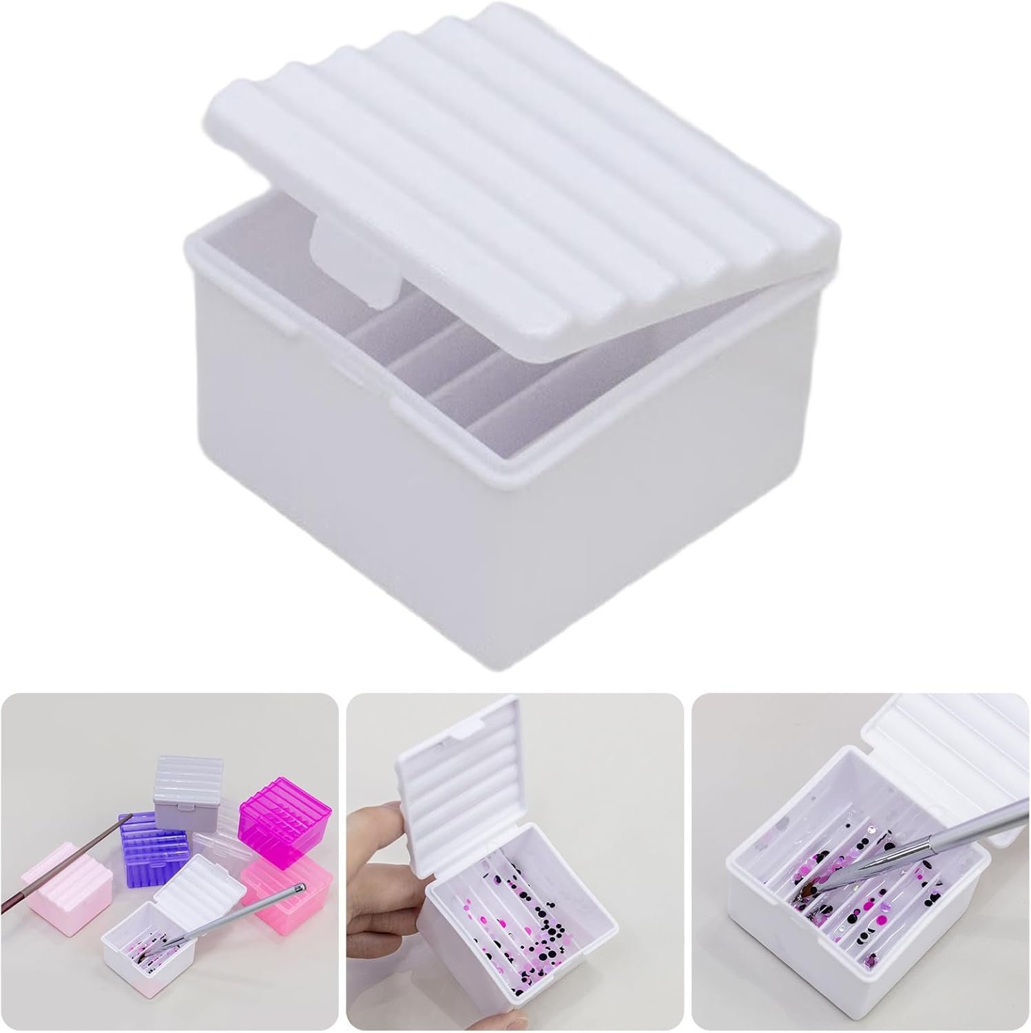 ネイルアートブラシホルダー リムーバーカップ ネイルブラシクリーナーコンテナ ブラシクリーナークリーナー ネイルアートブラシクリーナーカップ - 이미지 2