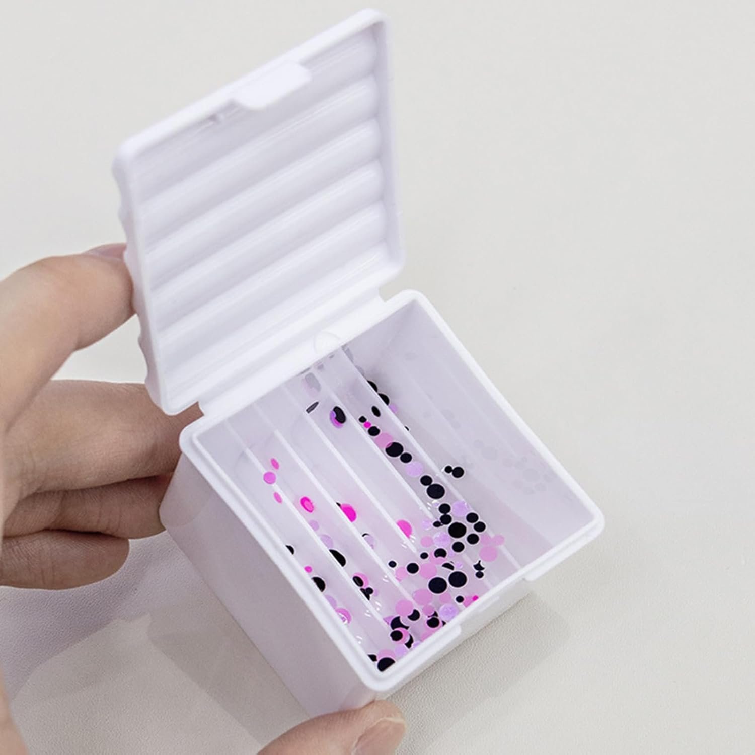 ネイルアートブラシホルダー リムーバーカップ ネイルブラシクリーナーコンテナ イマージョンブラシクリーナー ネイルアートブラシクリーナーカップ - 이미지 5