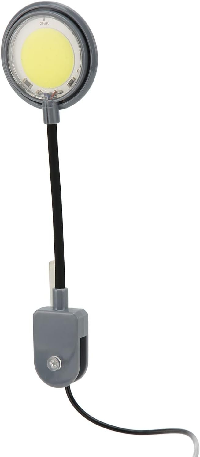 クリップ式水槽ライト 高輝度LED水槽ランプ 360度調節可能なホース付き 淡水・海水・植物育成用 ソフトライト プラスチック ホワイトブルー - 이미지 4