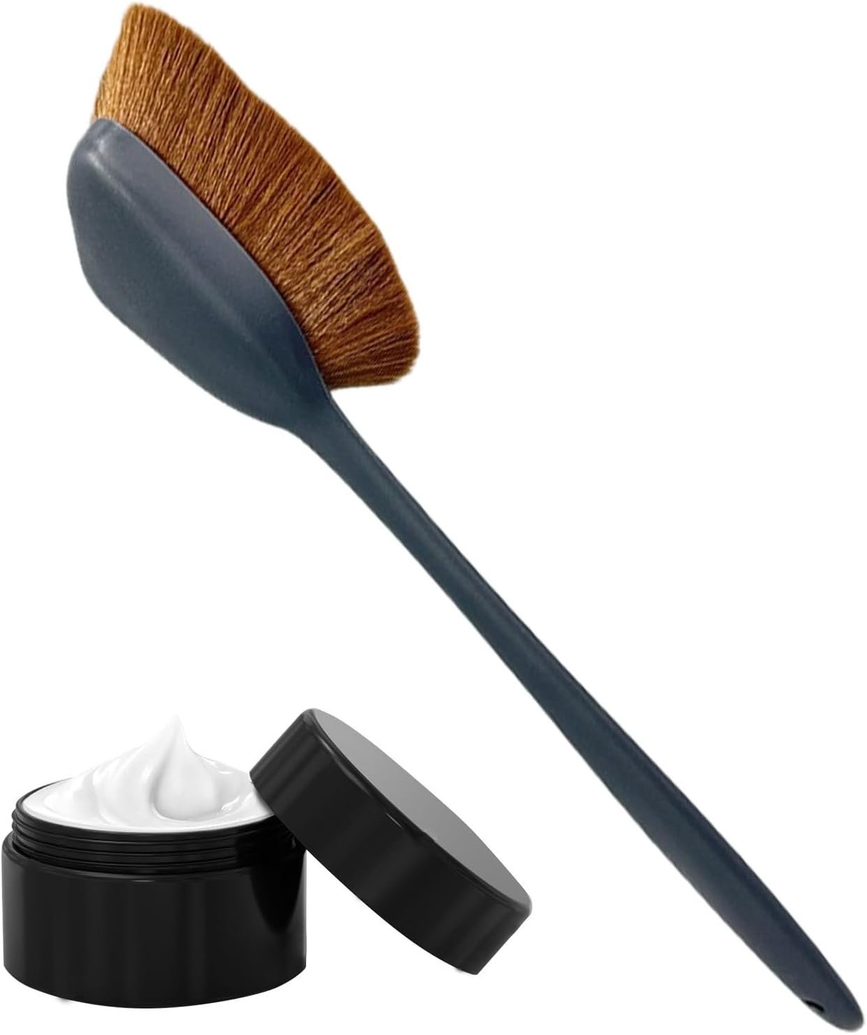 バック日焼けアプリケーター、ボディクリームアプリケーターツール|保湿、日焼け、青銅、脚の研磨のためのポータブル再利用可能なボディメイクアップブラシ