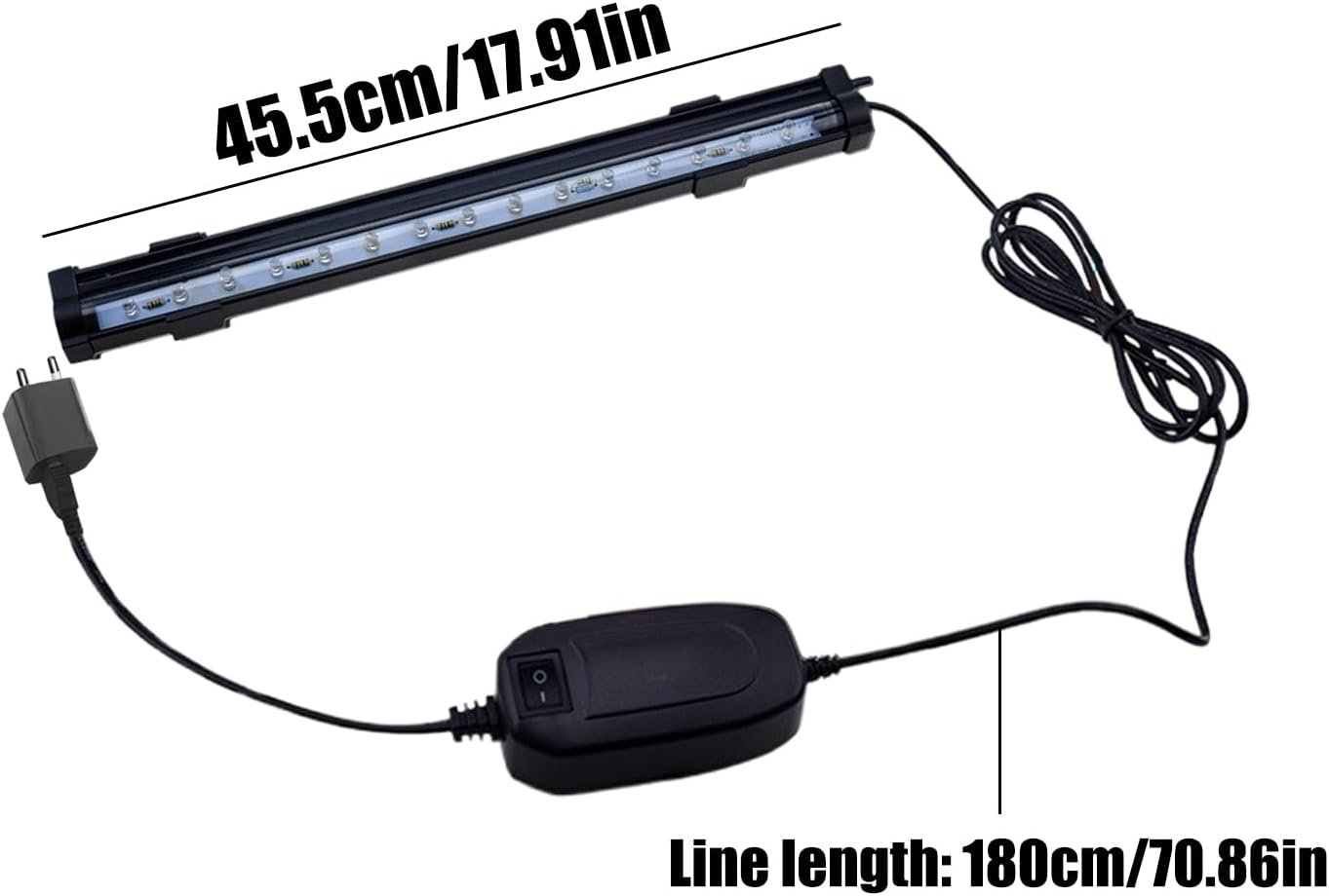 魚タンクLED -7色の水中LEDライト、淡水塩水ベタ魚水槽テラリウム用防水ランプ - 이미지 5