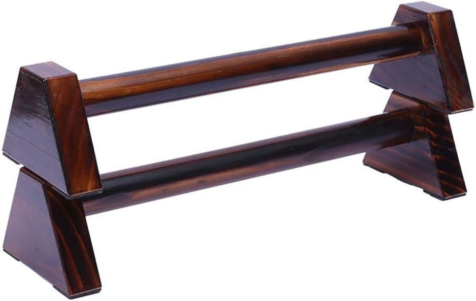 プッシュアップバー、ソリッドウッドプッシュアップスタンド、フィットネス、腕立て伏せ、筋力トレーニング、ボディの修正、ダイエット(色:茶色、サイズ:29.7 x 5.5 x 4.3インチ(50 x 14 x 11 cm)のための多機能完璧なボディビルディングトレーニング - 이미지 2